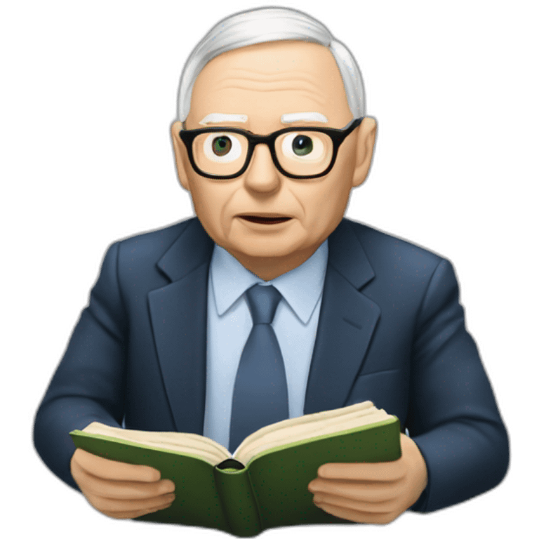 charlie munger reading a book emoji