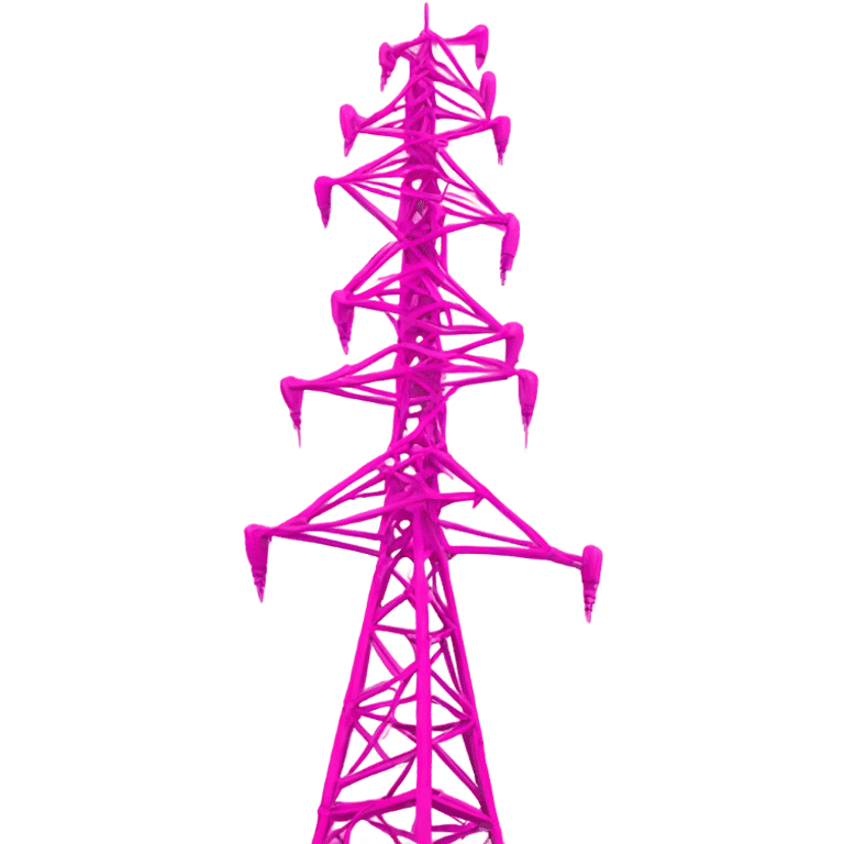 pink radio tower emoji