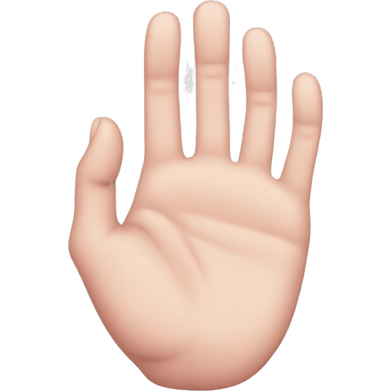 Hand with missing pinky emoji