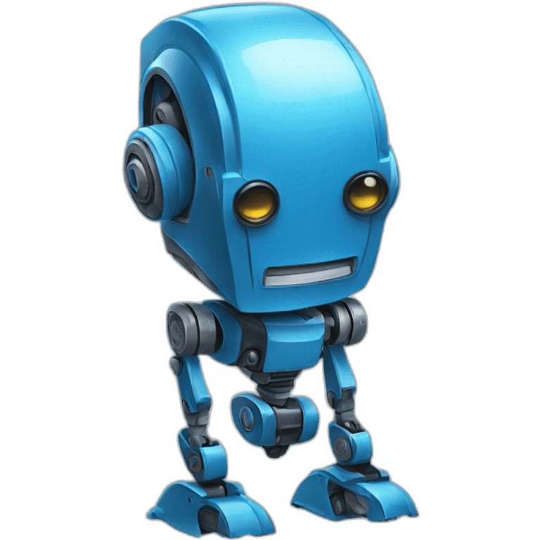 Robot bleu emoji