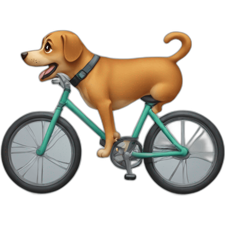 dog on a bike emoji