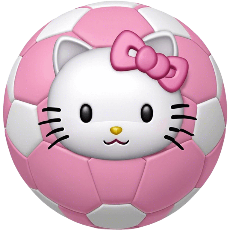 Soccor Ball Hello Kitty  emoji