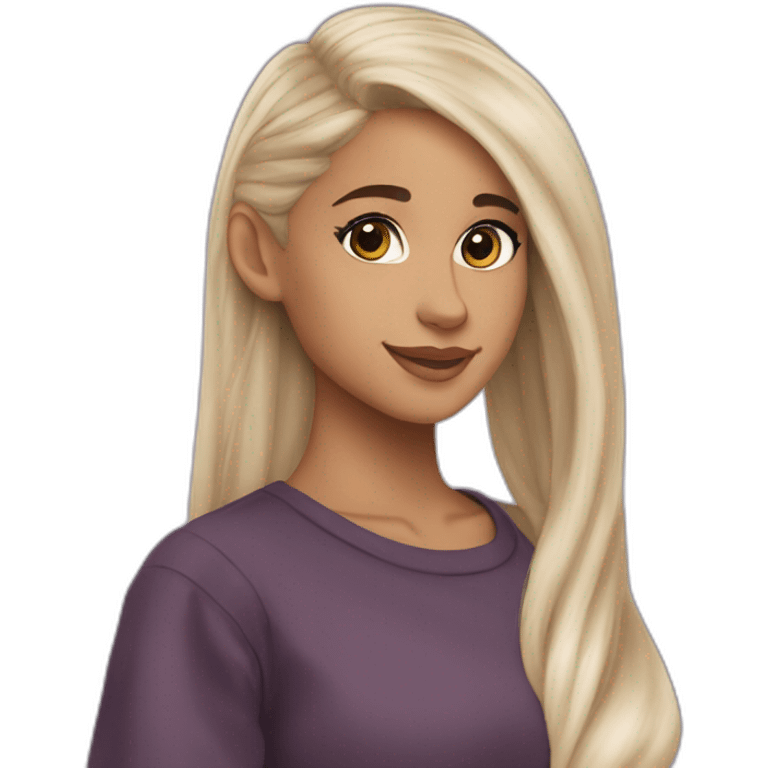 Ariana grande queue de cheval emoji