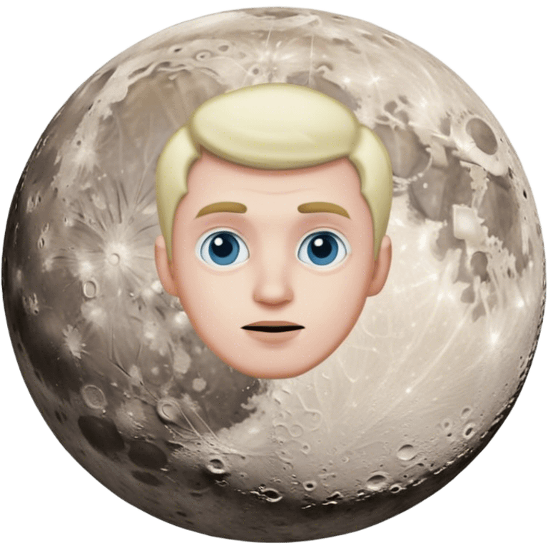 man on moon emoji