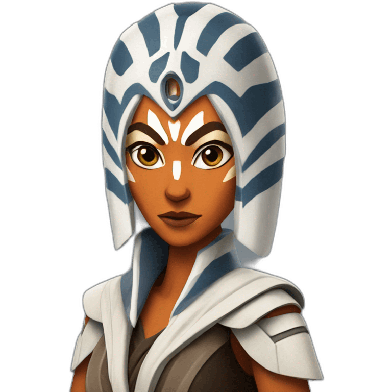 Ahsoka Tano (Portrait, front facing, Apple iOS 17 style) emoji