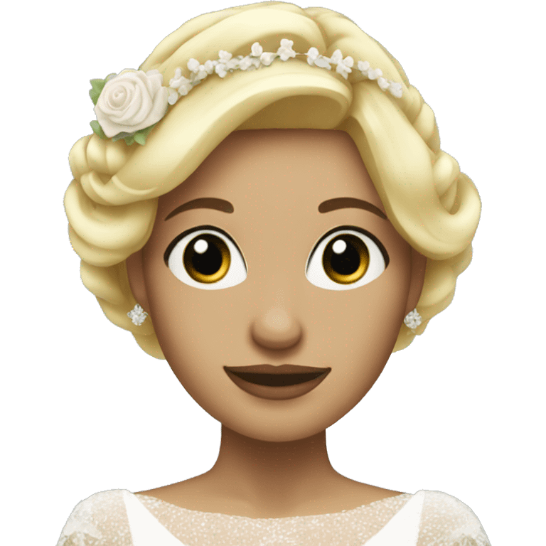 Blonde bride emoji