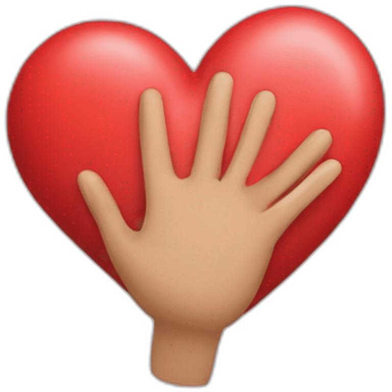 Mains en coeur emoji