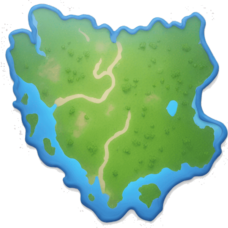 blue map emoji