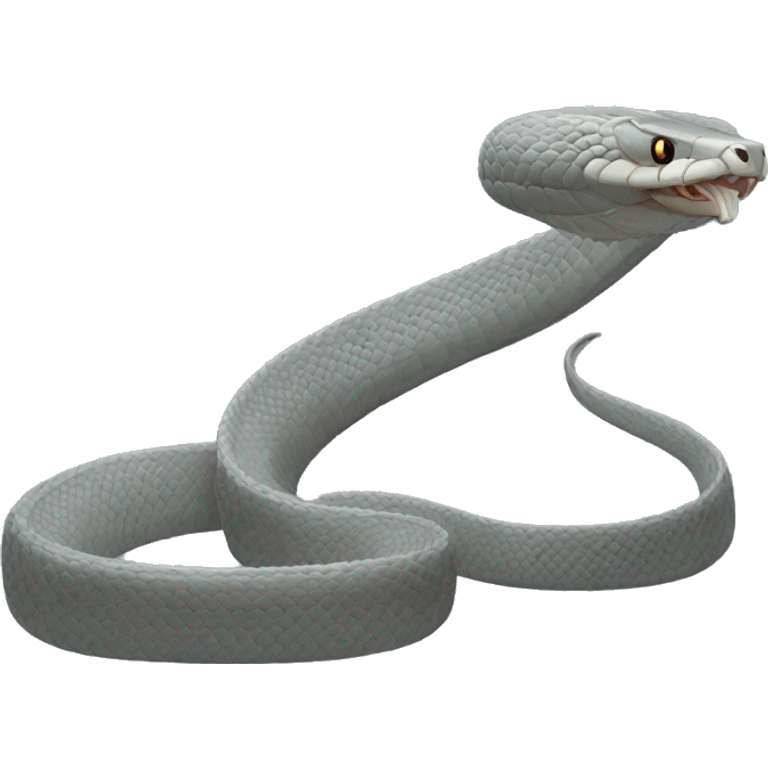 grey cobra snake emoji