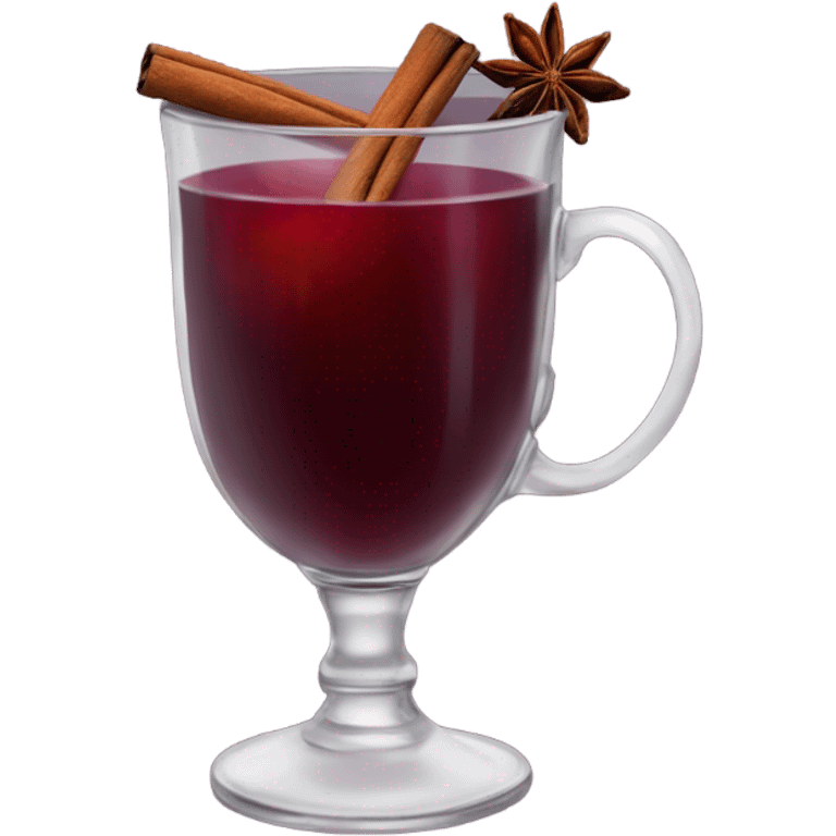 Mulled wine with star anise emoji