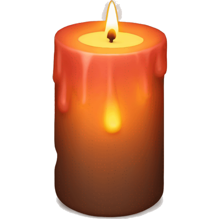 Fall candle emoji