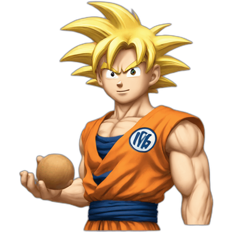 goku holding nuts emoji