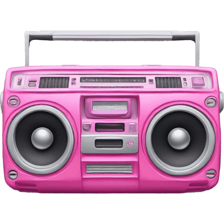 Pink ombre boombox realistic  emoji