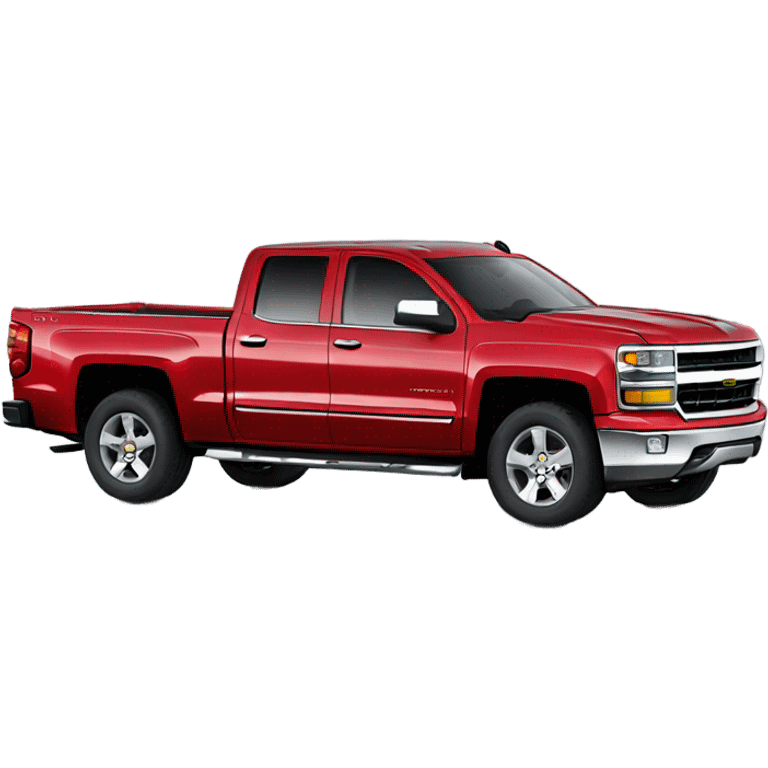 Chevrolet Silverado cherry red emoji