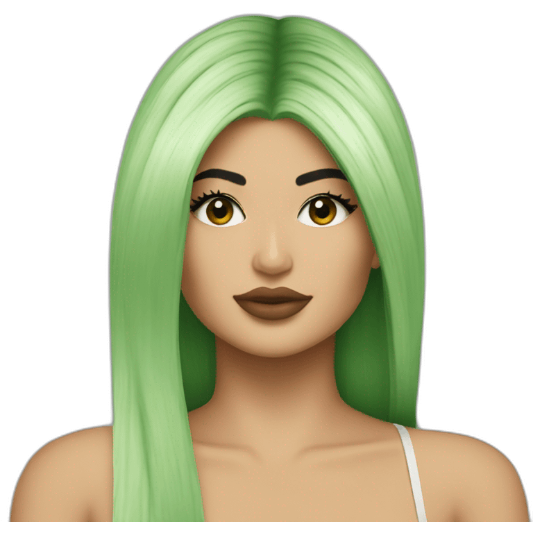 green kylie jenner emoji