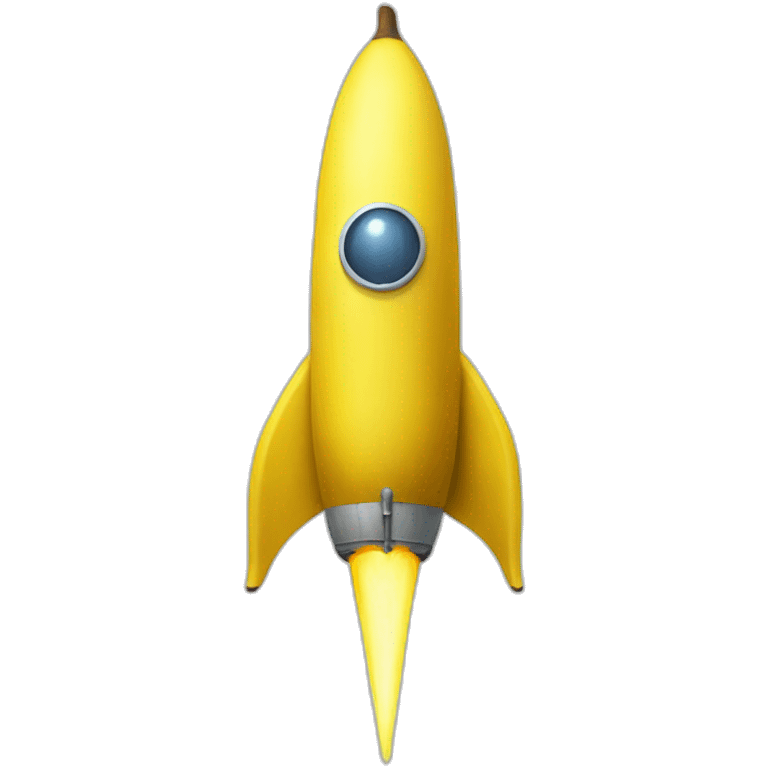 A giant banana rocket emoji