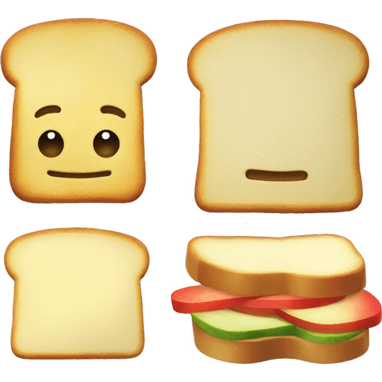 TOST WITH APPLE emoji