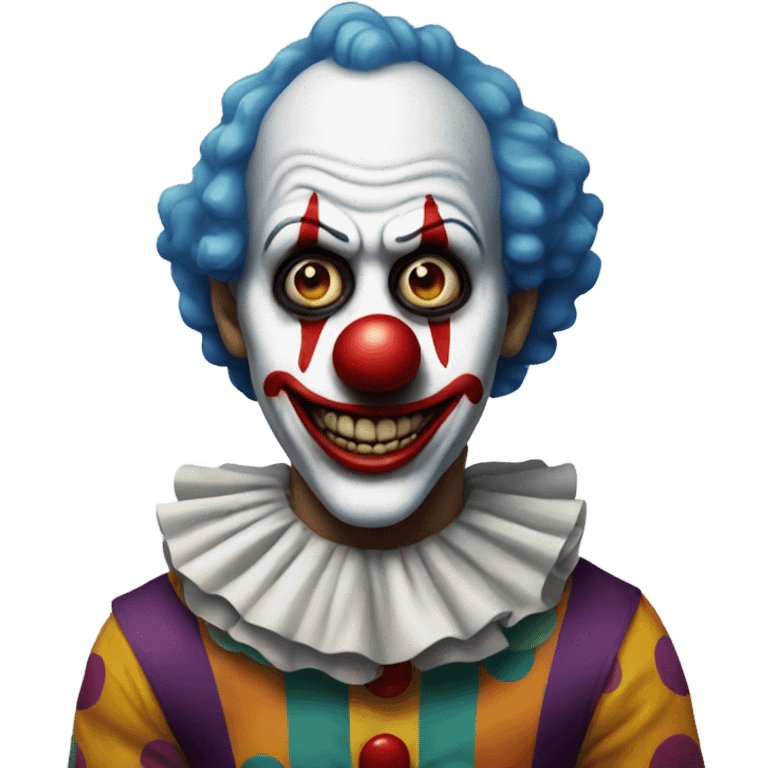 Creepy clown emoji