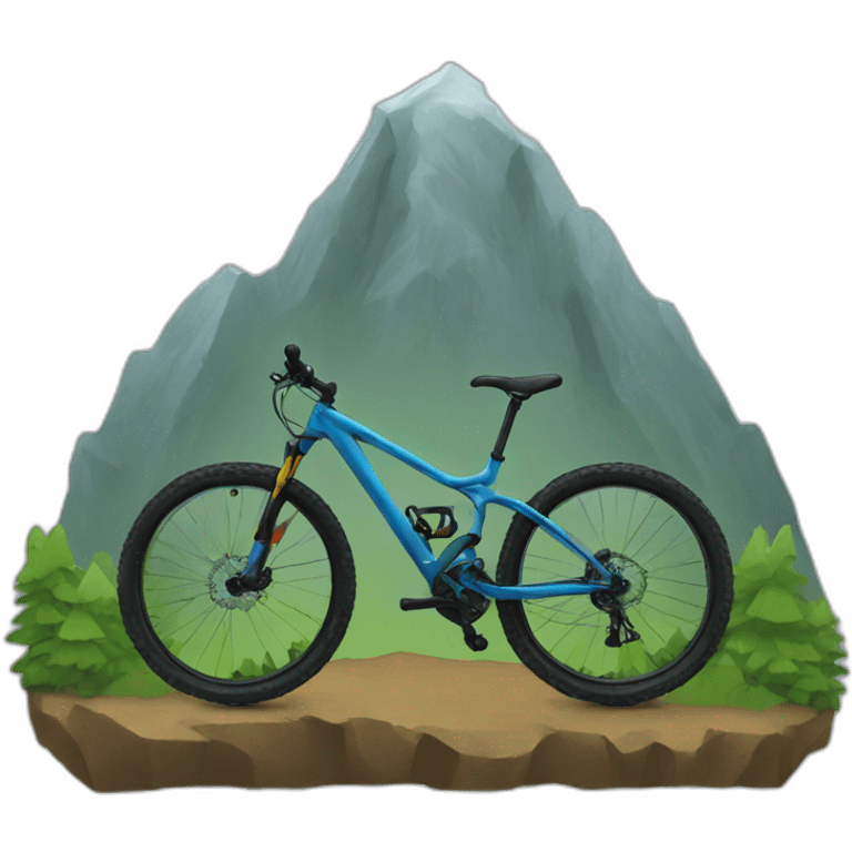 Mountain biking emoji