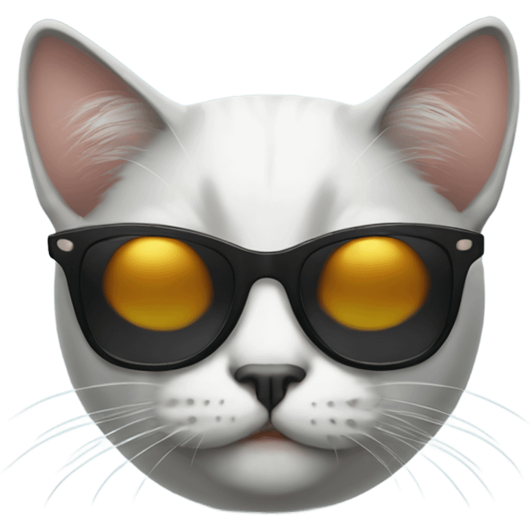 Cat wearing sunglasses emoji