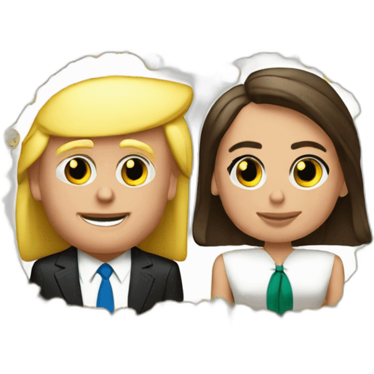 Jair Bolsonaro marrying Donald trump emoji