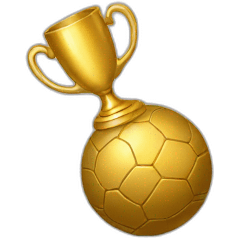 Golden ball trophy emoji