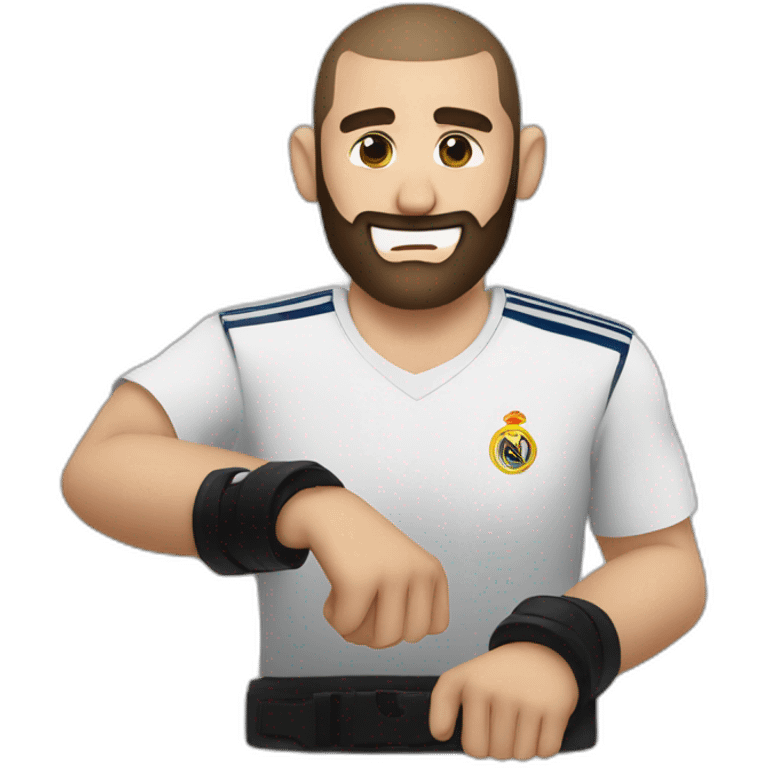 Benzema handcuffed emoji