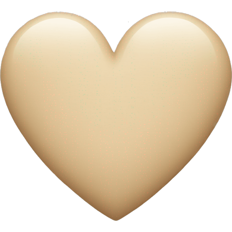 Beige heart emoji