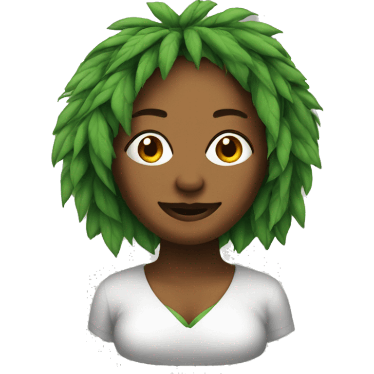 woman marijuana  emoji