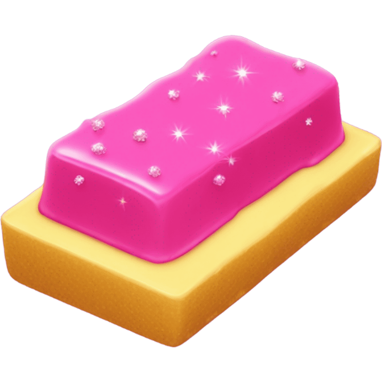 Hot pink stick of butter with glitter  emoji