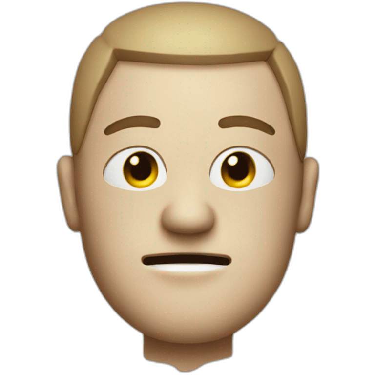 Man with very big head with bandage over it  emoji