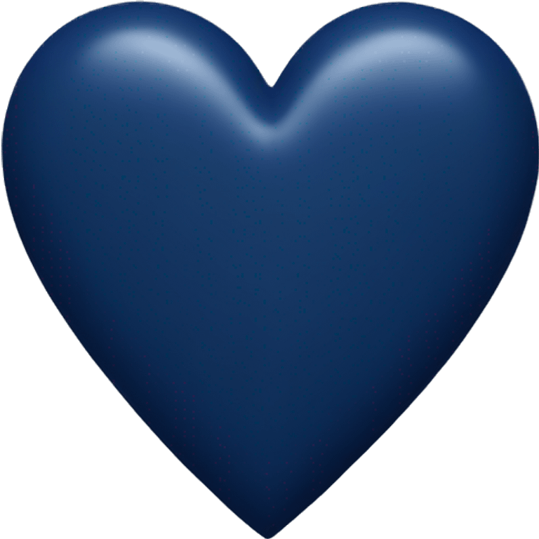 Navy blue heart  emoji