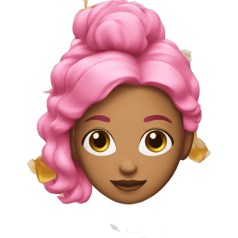 Absolute Potion Honey Hair Oil in pink  emoji