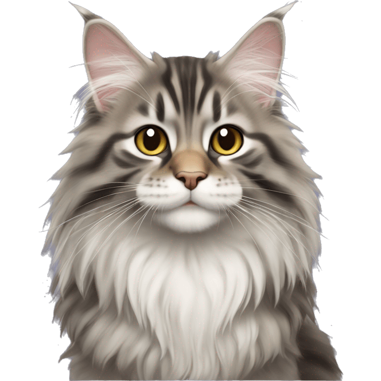 Maine coon Siberian kitten emoji