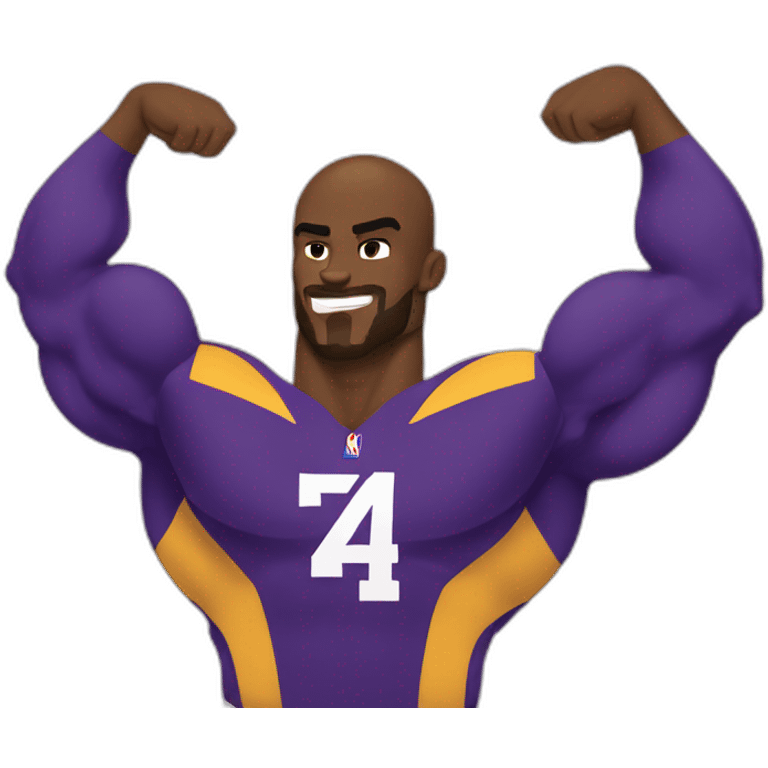 kobe brayant flexing muscle emoji