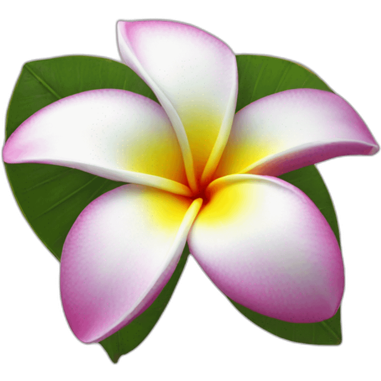 Plumeria flower emoji