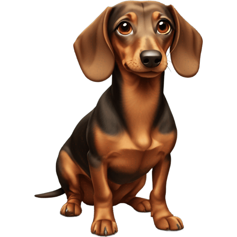 Dachshund dog emoji