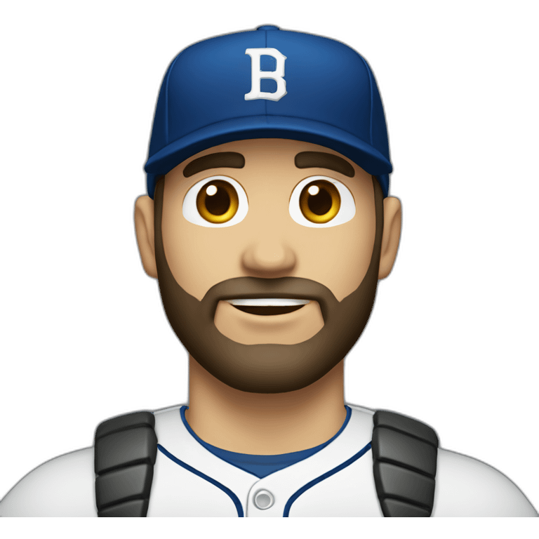 bold 32 y.o. White man with dark beard and baseball obey cap emoji