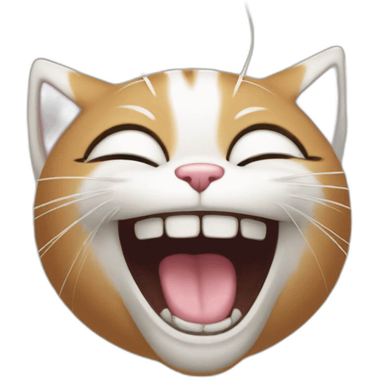 Kitty's laughing emoji