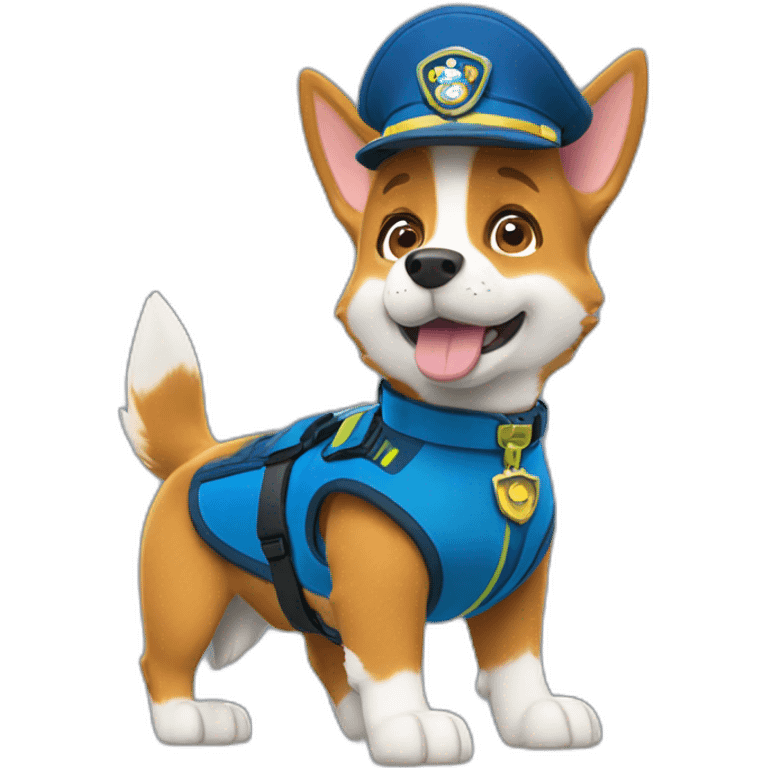 paw patrol corgi service dog emoji