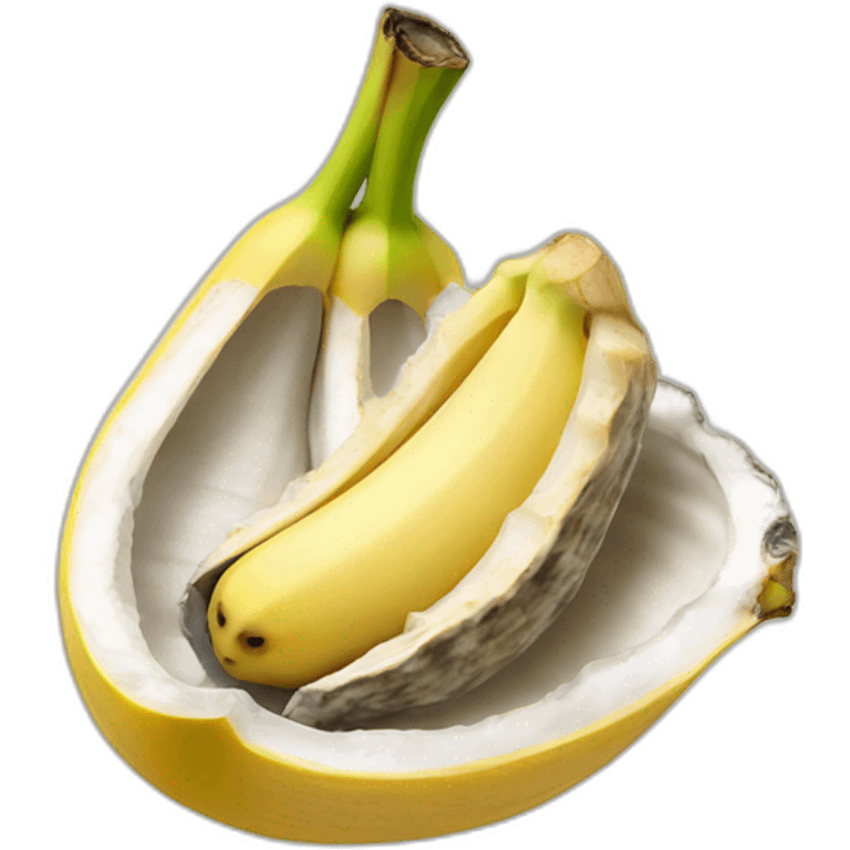 banana in an oyster emoji