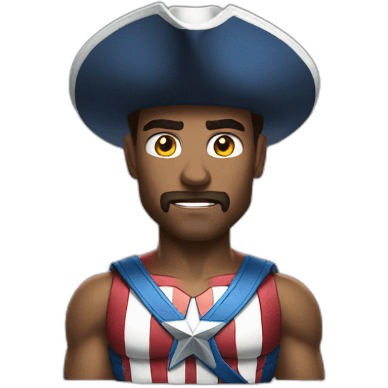 Captain América muscle emoji