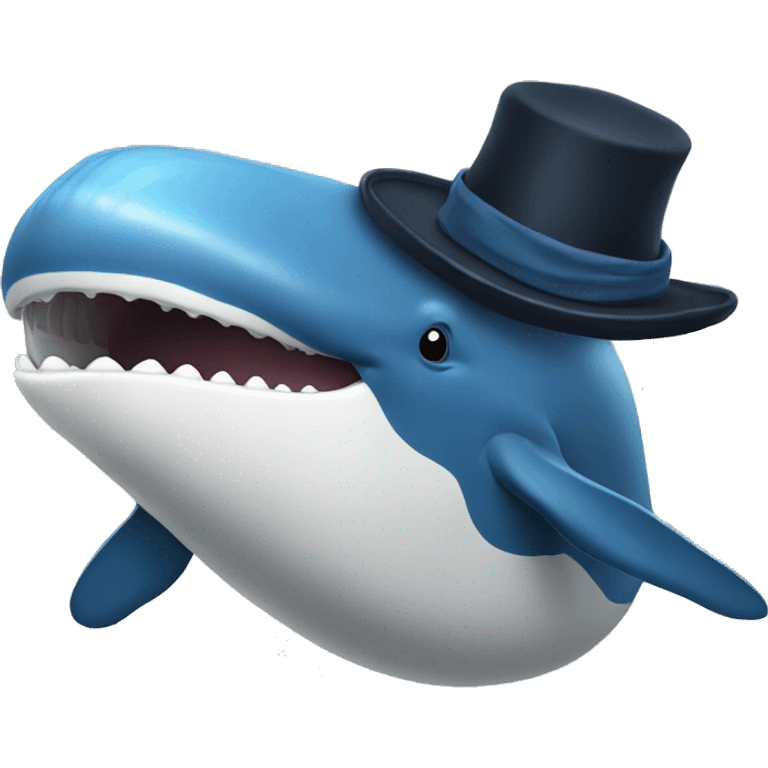 whale with a hat emoji