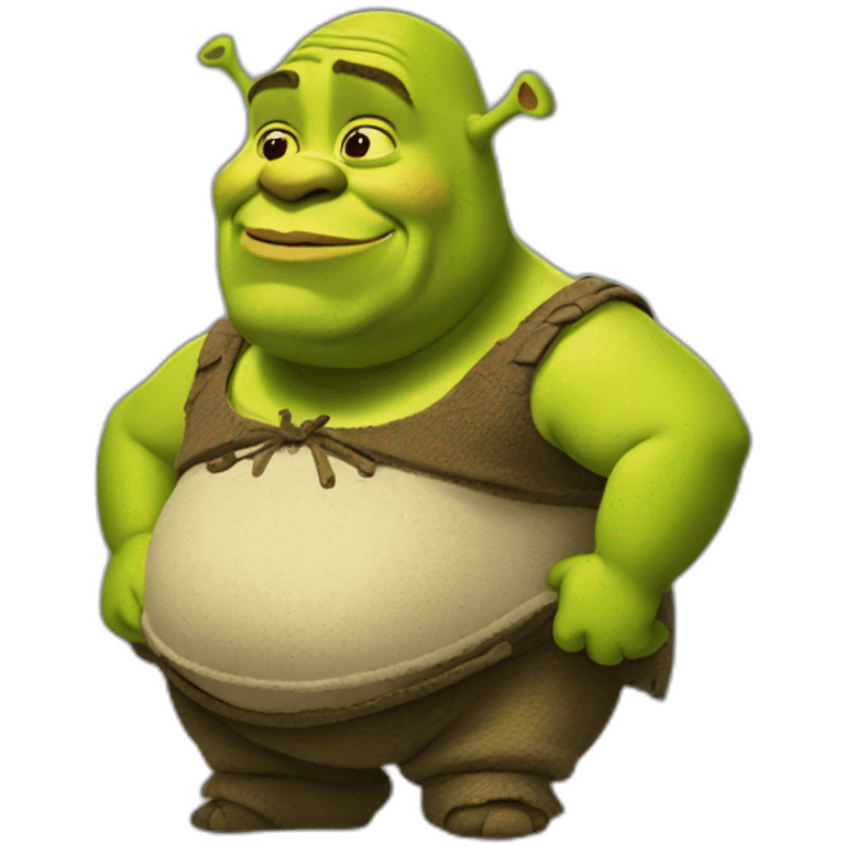 Pregnant shrek emoji