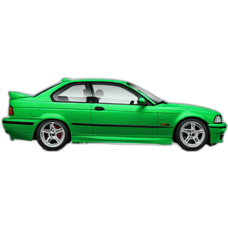 BMW E36 green emoji