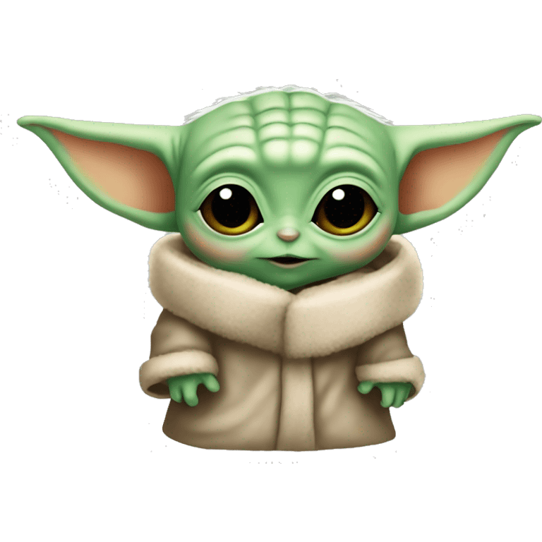 Baby Yoda Christmas ￼ emoji