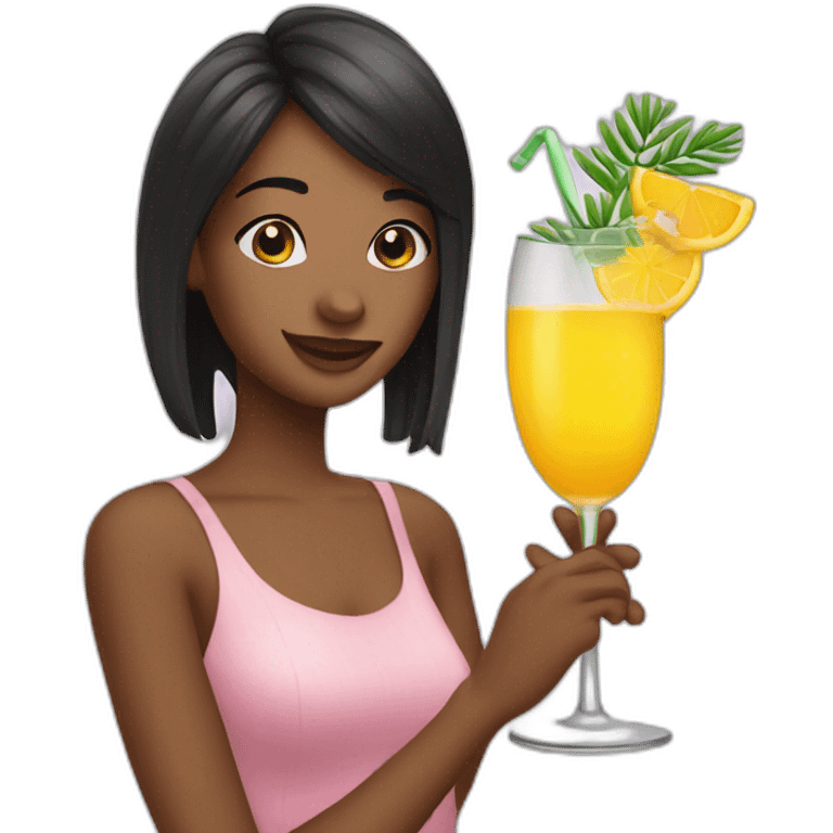 Sweet mimosa drink emoji