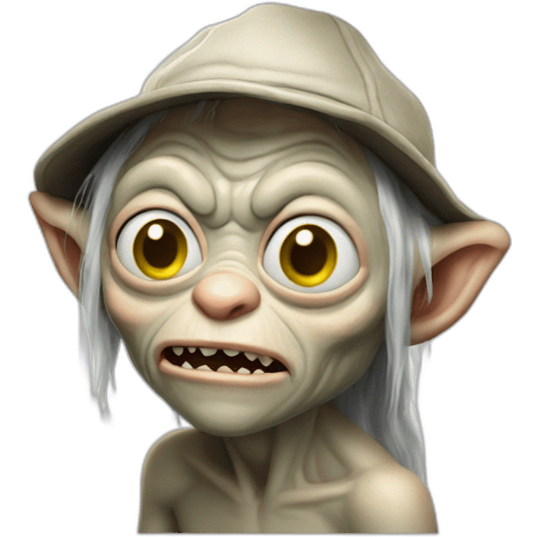 gollum with baseball hat emoji