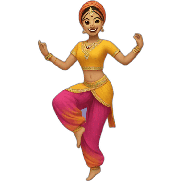 female bhangra dancer emoji