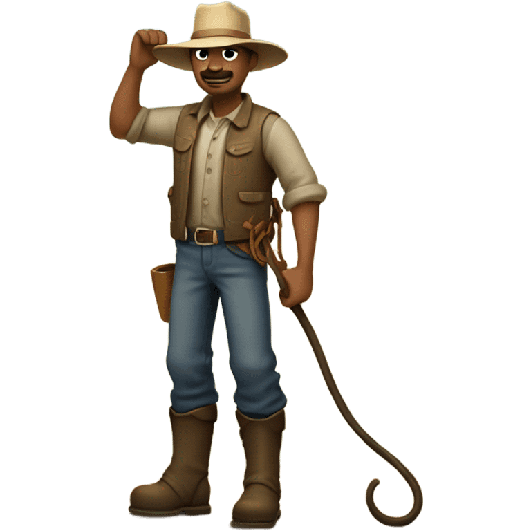 Farmer with whip emoji